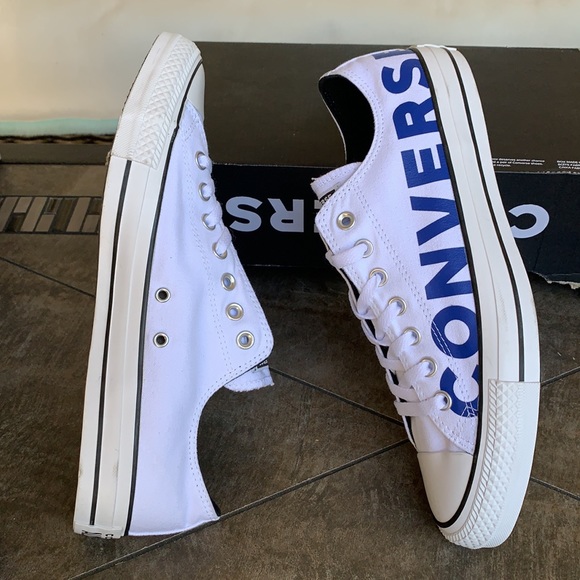 CONVERSE CTAS OX WHITE/BLUE/WHITE MEN’S - Picture 6 of 15